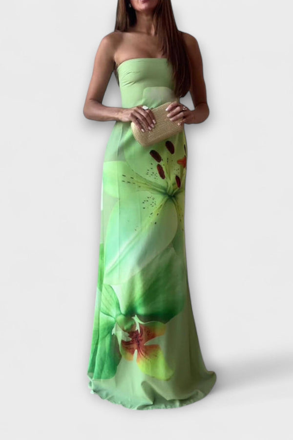 Ζεφυρά - Κομψό Maxivestido Off-Shoulder