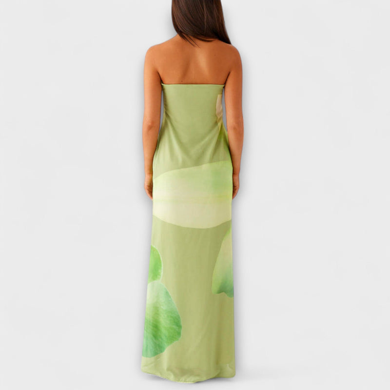 Ζεφυρά - Κομψό Maxivestido Off-Shoulder
