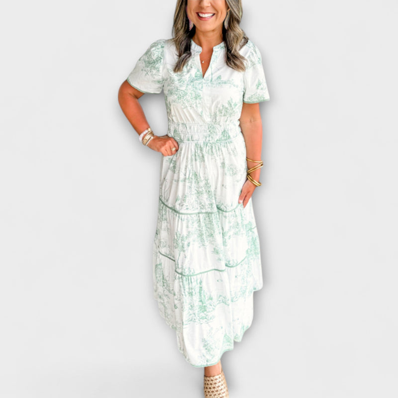 Κλασικό Maxi Φόρεμα Toile