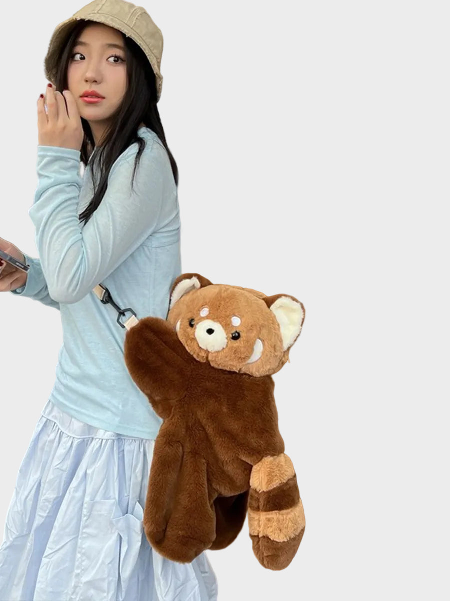 Voila | Τσάντα Κόκκινο Πάντα (Red Panda Bag)