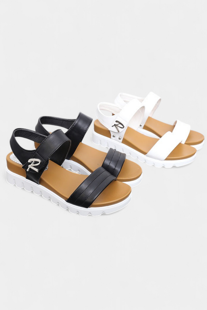 Σανδάλια πλατφόρμας Clothide για καθημερινή χρήση, με διπλό λουράκι και ρυθμιζόμενη αγκράφα