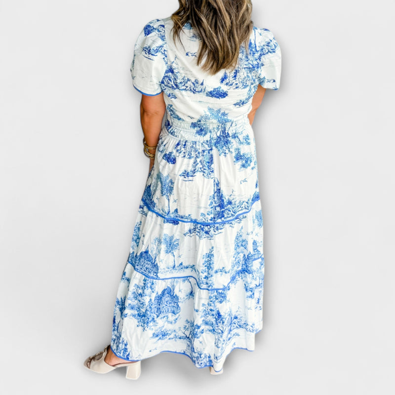 Κλασικό Maxi Φόρεμα Toile