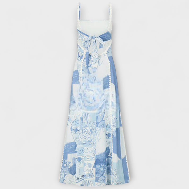 Terazza Ric Rac - Φόρεμα Maxi από Λινό