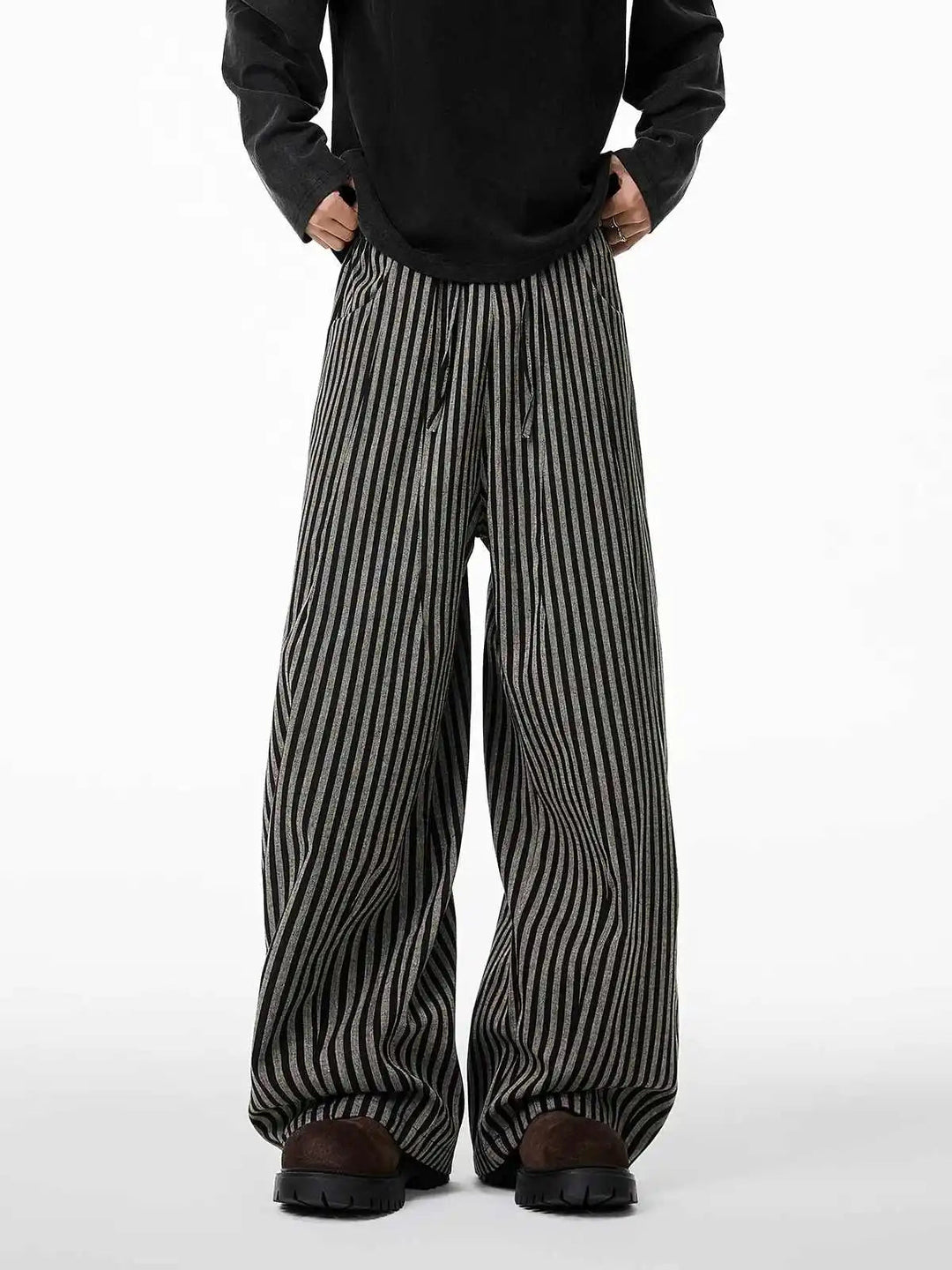 Kuro - Ριγέ Φαρδύ Παντελόνι (Striped Baggy Pants)