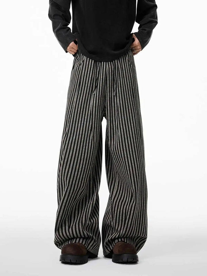 Kuro - Ριγέ Φαρδύ Παντελόνι (Striped Baggy Pants)