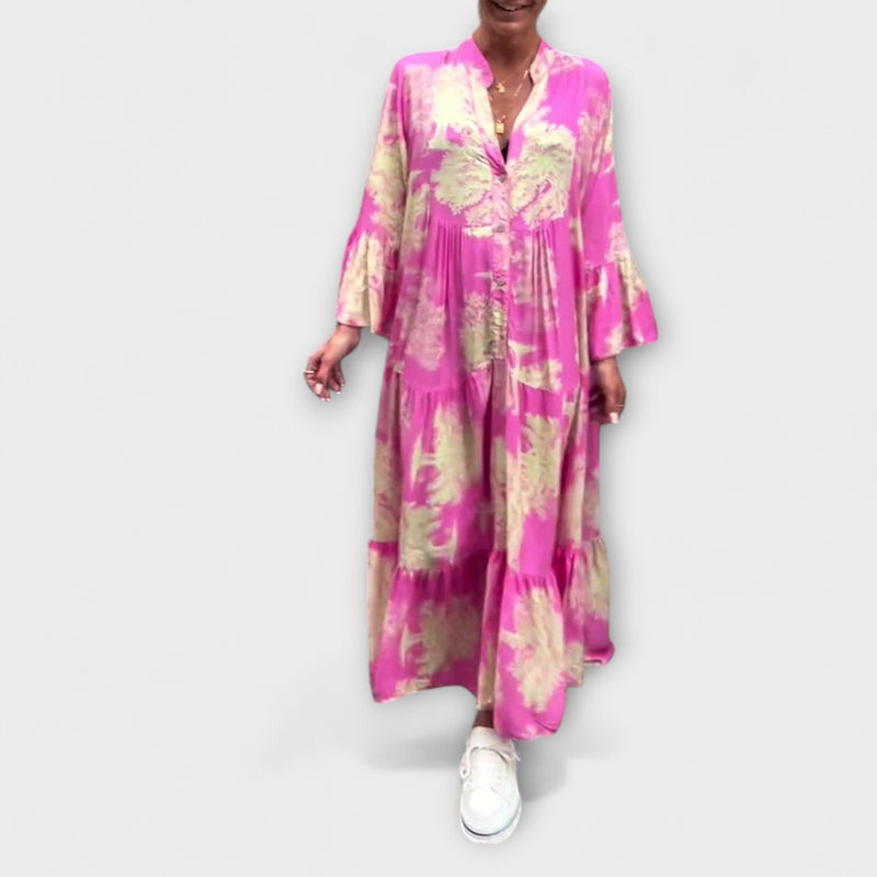 Νερίνα - Εlegante floral maxi φόρεμα