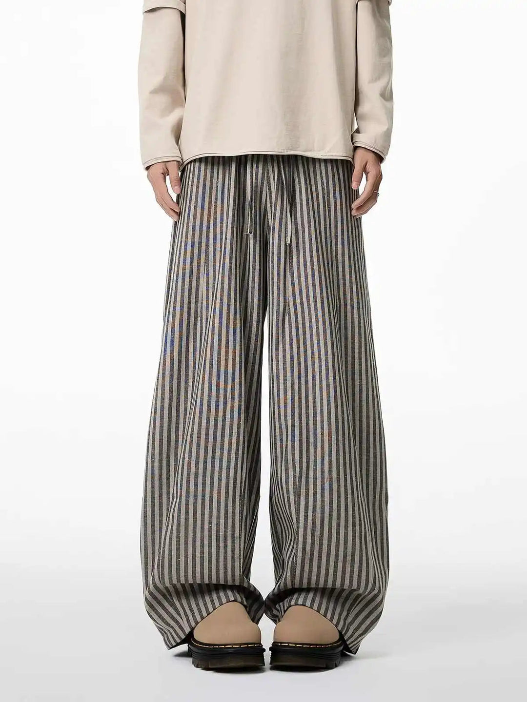 Kuro - Ριγέ Φαρδύ Παντελόνι (Striped Baggy Pants)