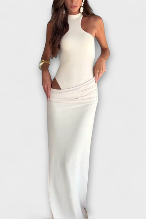 Minna - Αμάνικο φόρεμα με σέξι cut-out