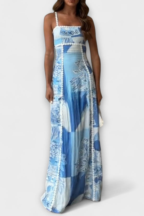Terazza Ric Rac - Φόρεμα Maxi από Λινό