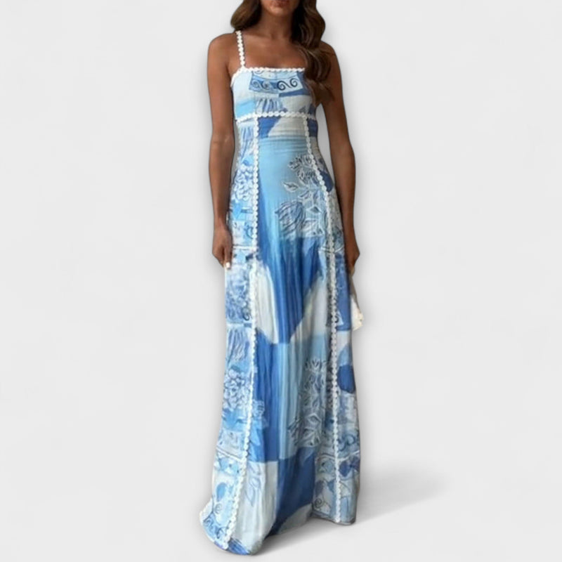 Terazza Ric Rac - Φόρεμα Maxi από Λινό