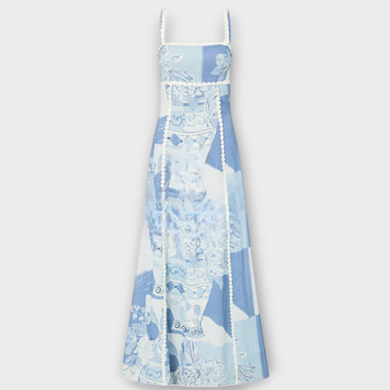 Terazza Ric Rac - Φόρεμα Maxi από Λινό