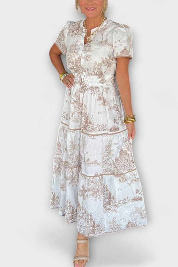 Κλασικό Maxi Φόρεμα Toile