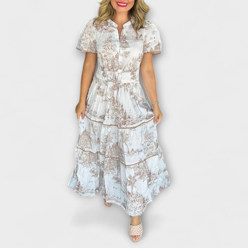 Κλασικό Maxi Φόρεμα Toile