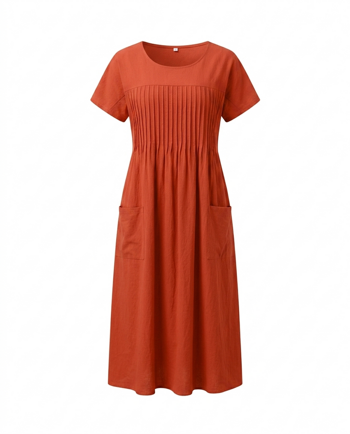 Sienna | Φόρεμα Midi Pintuck