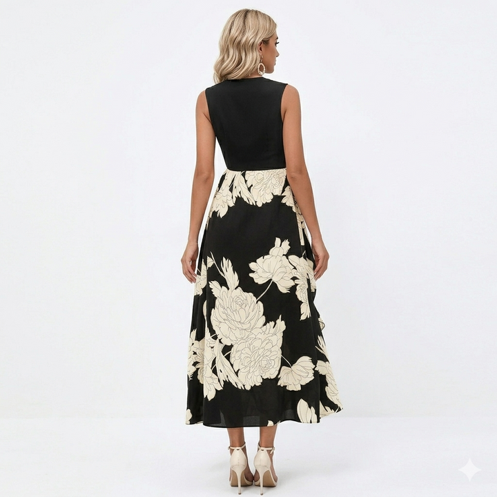 LOTTIE™ – Μίντι φόρεμα Boho με floral μοτίβο και βολάν