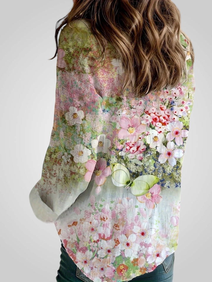 Ροζαλία | Floral Boho Μπλούζα