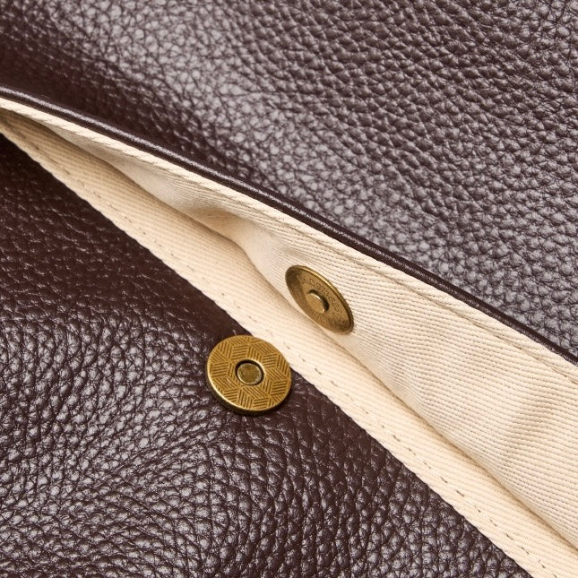 Adriani | Ρετρό μινιμαλιστική τσάντα από γνήσιο μαλακό δέρμα για καθημερινή χρήση