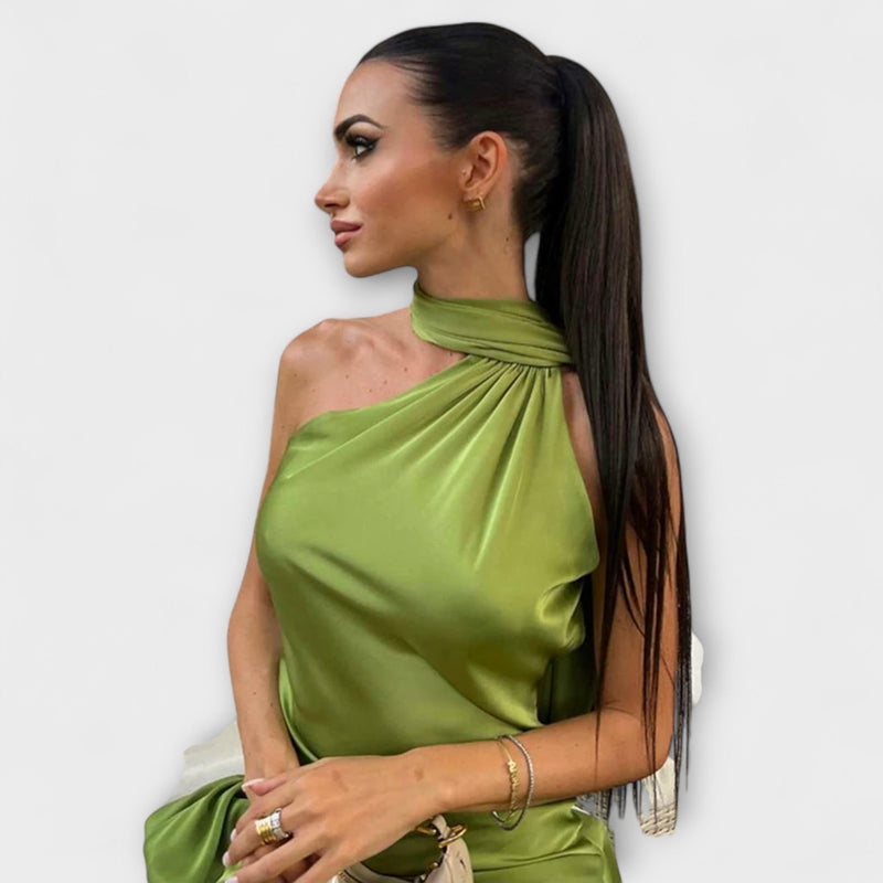 Κομψό Maxivestido Halter χωρίς Ώμους