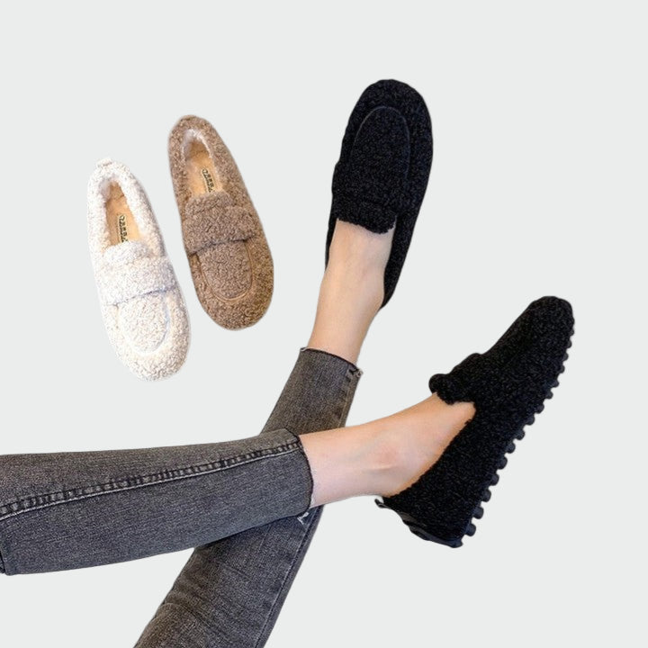 Ζεστά παπούτσια slip-on με κομψό σχέδιο