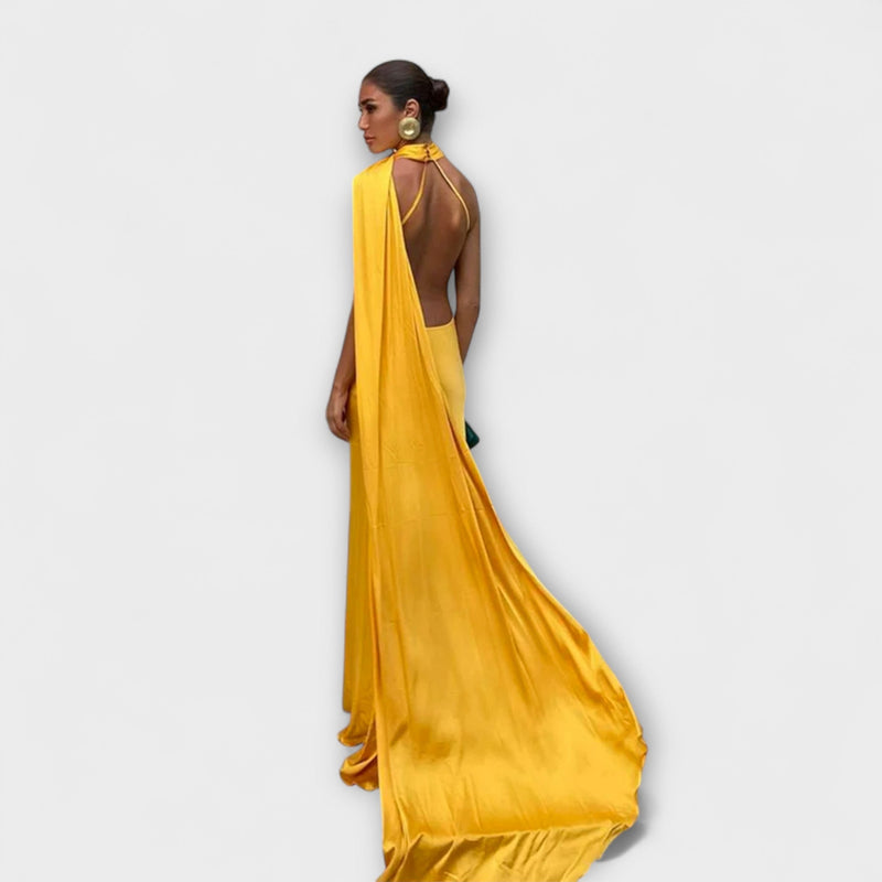 Κομψό Maxivestido Halter χωρίς Ώμους