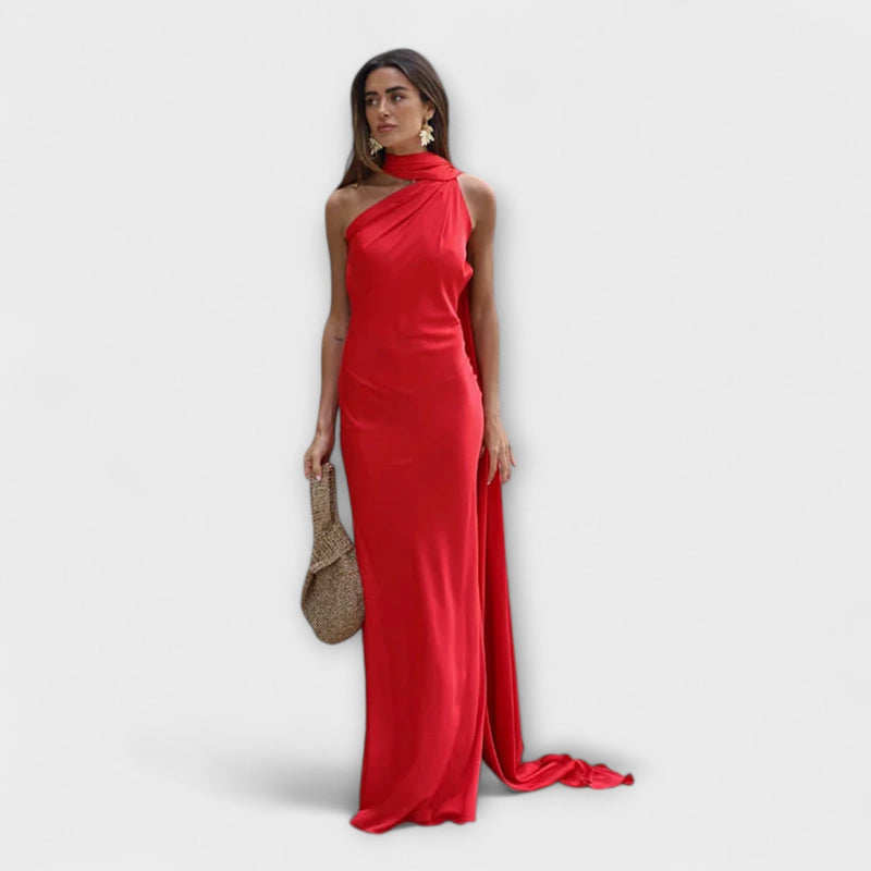 Κομψό Maxivestido Halter χωρίς Ώμους
