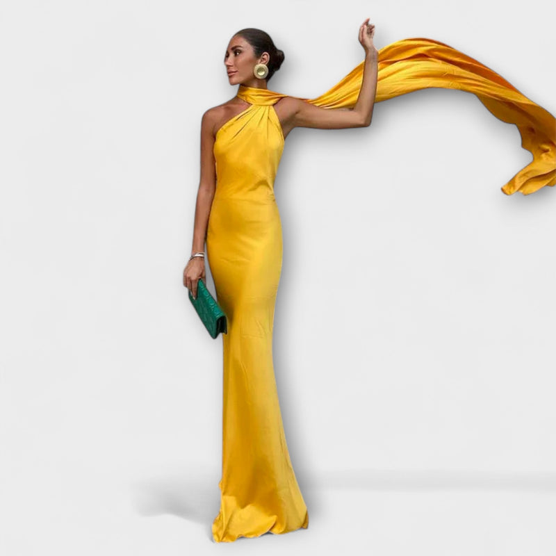 Κομψό Maxivestido Halter χωρίς Ώμους