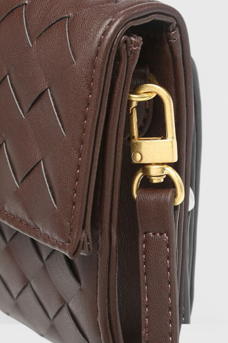 Melanie Τσάντα Clutch με Χρυσή Λεπτομέρεια Κόμπου