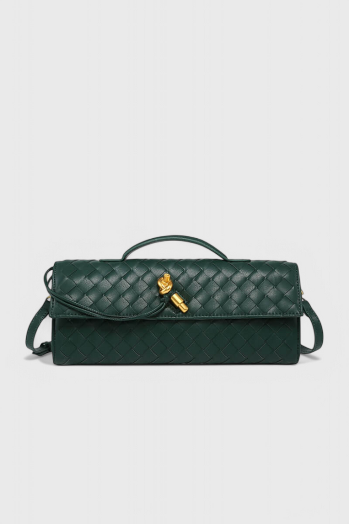 Melanie Τσάντα Clutch με Χρυσή Λεπτομέρεια Κόμπου