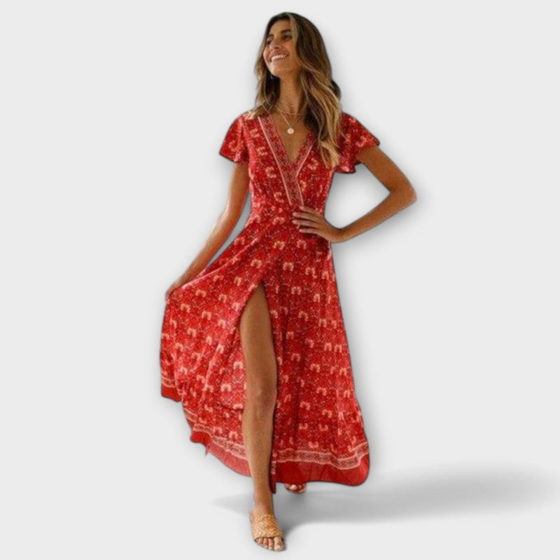 Briony - Boho Μίντι Φόρεμα