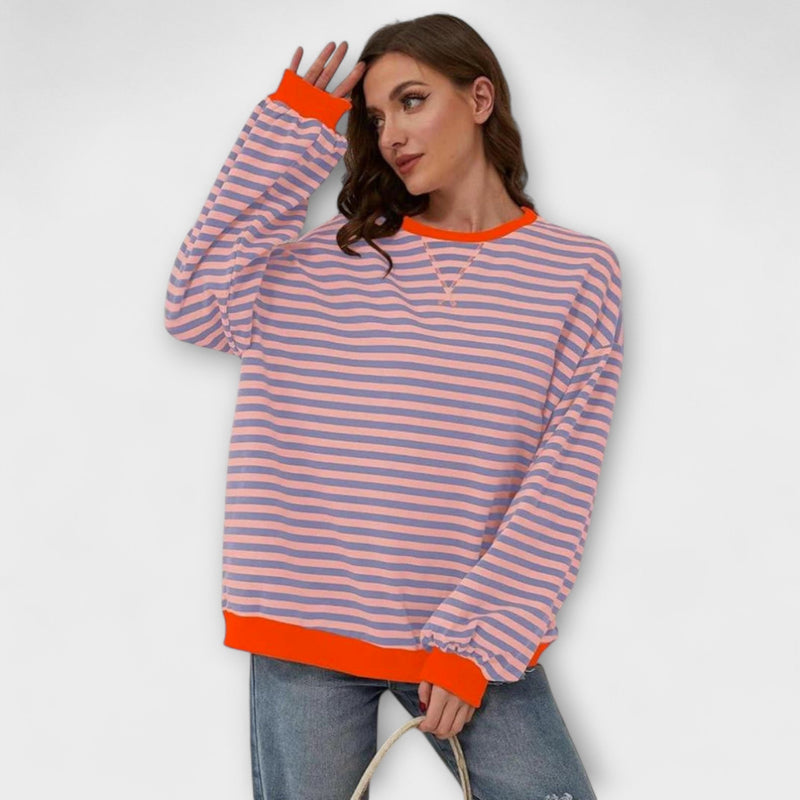 Elena - Ριγέ πουλόβερ oversized