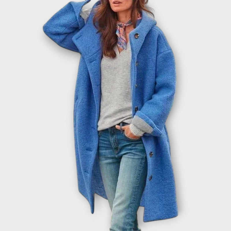 Λάιλα - Μακρύ παλτό από boucle-wool