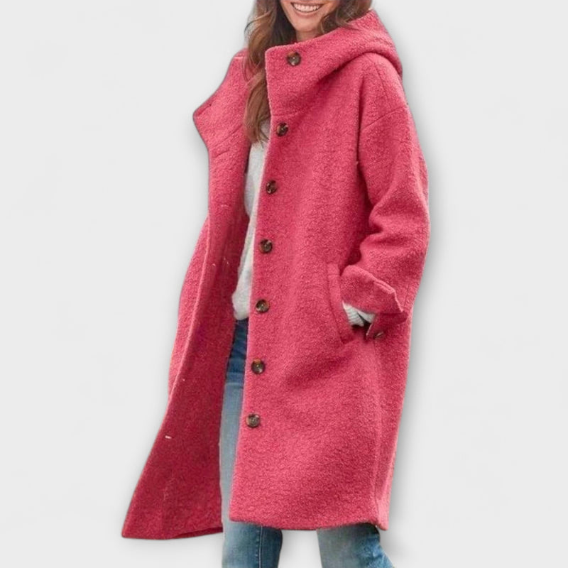 Λάιλα - Μακρύ παλτό από boucle-wool