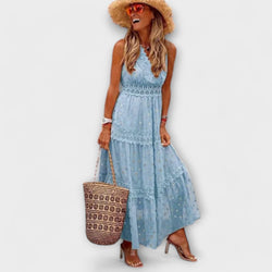 Λόλα - Μαξιβέστιο με δαντέλα Boho